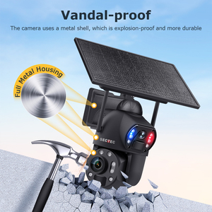 Sectec กล้องพลังงานแสงอาทิตย์8MP ไร้สาย50X กลางแจ้งดูอัจริยะระบบติดตามอัตโนมัติแบบดูอัจริยะ4G <span class=keywords><strong>SIM</strong></span> Ai ALARM linkage Network Camera - Product Image 2