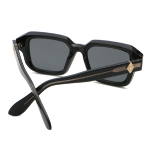 2025 mới nhất thiết kế chất lượng cao vuông PC + CP đền kính mặt trời người đàn ông bán buôn đen khung biểu tượng tùy chỉnh Kính mát 2025 - Product Image 4