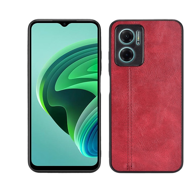 Lightweight Cowhide Pattern PU Leather Case Protective Back Cover Shell for Xiaomi Redmi 10 5G/Note 11E Mobile Phone Case