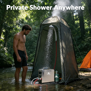 Instant Gas Water Heater <b>Portable</b> Water Heater Constant Temperature <b>Portable</b> <b>Shower</b> Tankless Heat Pump Gas Water Heater Outdoor - Product Image 1