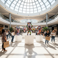 Art de rue, gorille de dessin animé tenant un baril, en résine peinte à la main, pour sculpture artistique, pour la décoration moderne des galeries extérieures et des centres commerciaux