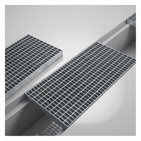 Grille de drainage en acier inoxydable galvanisé pour trottoir, couvercle de tranchée métallique de sécurité, vente chaude, directement du fabricant