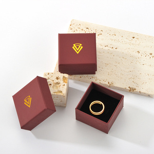 Glampkg Jewelry Organizer Sliding Gift Necklace Packaging Box Book Shape Jewellery Box with <b>Ribbon</b> - Product Image 5