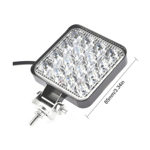 Mini Lámpara <span class=keywords><strong>de</strong></span> Trabajo <span class=keywords><strong>LED</strong></span> <span class=keywords><strong>de</strong></span> 48 W, 3 Pulgadas, IP67, Impermeable, 4000 Lúmenes, Aluminio, Reparación <span class=keywords><strong>de</strong></span> Automóviles, Foco para Vehículos Todoterreno, para Automóviles - Product Image 2