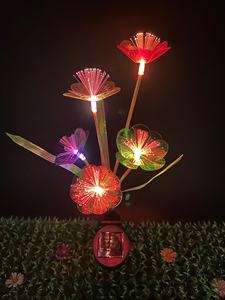 ไฟเส้นใยพลังงานแสงอาทิตย์สำหรับสวน, หลอดไฟ LED เปลี่ยนสีได้หลายสีสำหรับตกแต่งภูมิทัศน์กลางแจ้ง IP65แบบหรี่ไฟได้ - Product Image 4