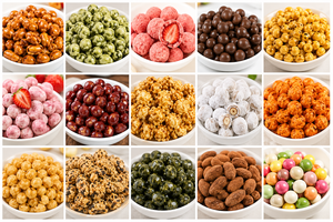 Sartén con Revestimiento de Acero Inoxidable para Nueces, <span class=keywords><strong>Dulces</strong></span>, <span class=keywords><strong>Palomitas</strong></span> de Maíz, Cereales, Galletas, Frutas Secas, Granola, Bolas de Proteína y Productos de Aperitivos - Product Image 5
