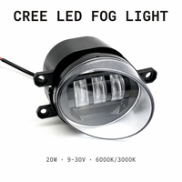 Feux antibrouillard LED CREE 20W 6000K Blanc 3000K Jaune 9-30V Universel pour Toyota Corolla Camry RAV4 Hilux CE Fabricant
