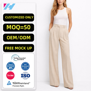 <span class=keywords><strong>Pantaloni</strong></span> a Gamba Larga da Donna a Vita Alta, Eleganti <span class=keywords><strong>Pantaloni</strong></span> da Ufficio <span class=keywords><strong>su</strong></span> <span class=keywords><strong>Misura</strong></span> - Product Image 1