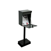 Boîte aux lettres extérieure autoportante en acier galvanisé avec serrure électronique à combinaison, grande capacité, revêtement poudré, pour colis et livraisons postales