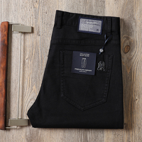 Pantalon décontracté homme luxe léger, coupe droite, couleur unie, sans repassage, idéal été