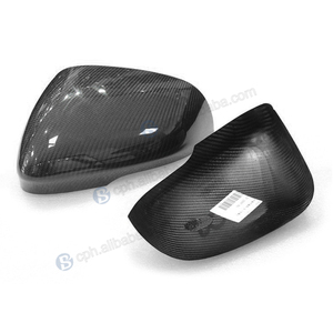 BENSNEES nueva cubierta de espejo de fibra de carbono para <span class=keywords><strong>Jaguar</strong></span> XE XF XJ XEL XFL tipo de pasta Exterior puerta lateral retrovisor piezas de repuesto de coche - Product Image 2