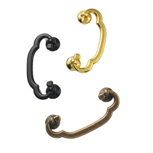 Chinese Style Zinc Alloy Cabinet Drawer Handles Novelty Shape Antique Bronze Gold <b>Black</b> Durable Furniture Hardware - Product Image 5