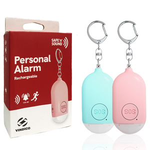 VINDICO Personal <b>Alarm</b> 130 Db Rechargeable Portable Safety Device For Women And Kids - Product Image 1