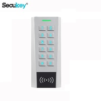Clavier numérique extérieur à double relais, boîtier métallique étanche, anti-vandalisme, 999 utilisateurs, carte EM et MF avec sortie d'alarme LED multicolore