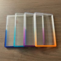 Pelindung Kartu Graded PSA, Penutup Transparan, Pelindung Sudut Warna Campuran, Peredam Guncangan untuk Kartu Koleksi Graded Sport