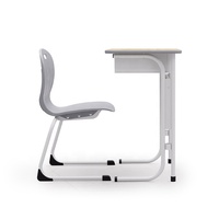 Nouveau design populaire mobilier scolaire chaise de bureau pour étudiant unique table et chaises de classe ensembles scolaires