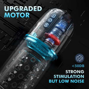 Dispositivo de Entrenamiento de Autoestimulación Masculina Telescópico Eléctrico Vibrador y Giratorio, Juguete Sexual para Adultos - Product Image 5