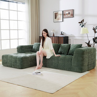 Vakuumkomprimiertes Sofa vom OEM-Hersteller, Luxuriöses Cloud-Sofa als Modulares Ecksofa, ODM Knochenloses L-förmiges Schlafsofa in einer Box