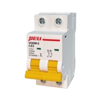 Interruptores de Circuito en Miniatura AC MCB 63A 1P/2P/3P/4P, Interruptor de Riel DIN 230/400V 50/60Hz, Fábrica China, 3kA PA66