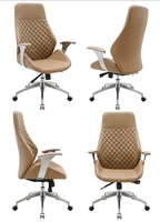 Chaise de bureau de direction de luxe moderne de haute qualité pour visiteurs de conférence en cuir de type traîneau