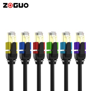 Chuyên nghiệp độ nét cao cat8 <span class=keywords><strong>LAN</strong></span> Cáp 5m đồng đen RJ45 Mạng Patchcord PVC Áo khoác đa năng cáp thông tin liên lạc - Product Image 6