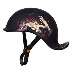 Casco da ciclismo da uomo e da donna con mezza faccia in ABS retrò personalizzato di fabbrica cascos bicicleta moto - Product Image 1