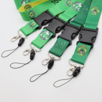 Correas de Cuello Personalizadas con Hebilla de Seguridad Desmontable, Impresas por Ambos Lados, de Poliéster, para Estudiantes Universitarios, Profesores