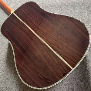 Yellow D45 Model 41" Inlaid <b>TOP</b> SOLID BODY 20 Fret NO EQ 6 Steel <b>Strings</b> Acoustic Guitar Fast Ship - Product Image 5