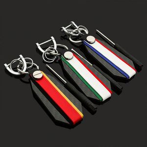 Hot Selling High Quality Flag Design Braided Rope Keychain Custom Logo Eco-friendly <b>Leather</b> Letterpress Printing M S Line Nylon - Product Image 6