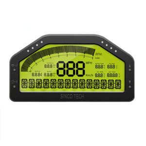9 in 1 Rally <strong>Car</strong> Race Dash <strong>Dashboard</strong> LCD Digital <strong>Display</strong> Gauge Waterproof <strong>Car</strong> Meter Full Sensor Kit - Product Image 1
