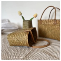 Sympathy Straw Beach Seafood Panier à légumes rétro Super grand sac fourre-tout avec bandoulière et motif personnalisable