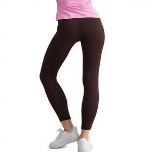 กางเกงเลกกิ้งออกกำลังกายผู้หญิงขายส่ง เสื้อผ้ากีฬาลำลองสำหรับฤดูหนาว เก็บความอบอุ่น กระชับสัดส่วน ยกกระชับสะโพก ทรงสูง - Product Image 4