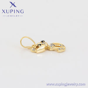 S00142595 xuping perhiasan sederhana modis <span class=keywords><strong>14k</strong></span> berlapis emas zirkon anak perempuan liontin kucing - Product Image 4