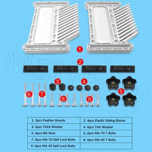 2pcs Woodworking <strong>Plastic</strong> Miter Gauge Tools Feather Boards for Router Table <strong>Saw</strong> and Cutting - Product Image 4