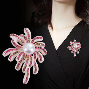 Joyería Infantil, Broches de Flores de Cristal Multicolores Chapados en Plata de Aleación, para Regalo, Fiesta, Boda, Venta Directa de Fábrica - Product Image 3