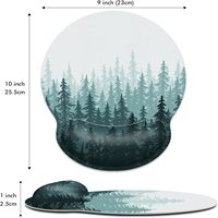 Repose-poignet rond en mousse à mémoire de forme antidérapante et durable, personnalisable, pour utilisation au bureau, tapis de souris