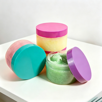 50ml Luxus-Hautpflegeverpackung Kunststoff-Körperbutter-Behälter Leerer Kosmetik-Gesichtslotion-Cremetiegel mit Deckel Anpassbare Farbe und Logo