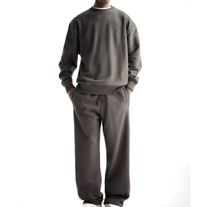 Cheap Price <b>Sweatpants</b> <b>Set</b> for Men High Quality Wholesale Cotton Fleece Casual Wear Sweat Suit Full Length Winter Sweat Suit - Product Image 1