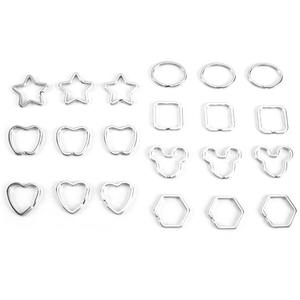 Hebilla de metal Hebilla irregular Anillo de metal Estrella pentagonal Hebilla circular cuadrada elíptica - Product Image 1