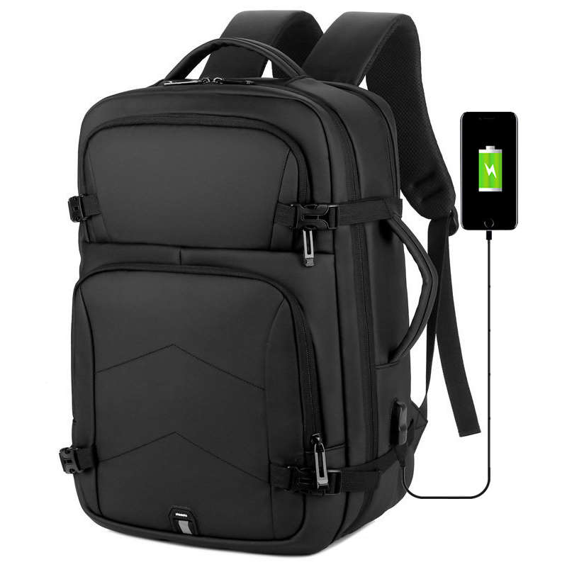 2021 18 ''pollici grande maniglia laterale tasca frontale da viaggio di affari logo personalizzato USB poliestere tablet computer portatile zaino borsa backbag borsa