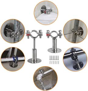 Aohoy ตัวยึด<span class=keywords><strong>ท่อ</strong></span>แบบปรับได้ทำจากส<span class=keywords><strong>แตน</strong></span><span class=keywords><strong>เล</strong></span><span class=keywords><strong>ส</strong></span><span class=keywords><strong>ส</strong></span>ตีลมีสาย<span class=keywords><strong>รัด</strong></span>ปรับระดับได้ - Product Image 5