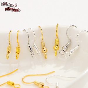 ตะขอเกี่ยวต่างหูแบบหยดน้ำ ชุบทอง/เงิน ทำจากทองแดง สำหรับทำต่างหู DIY อุปกรณ์ทำเครื่องประดับ - Product Image 3