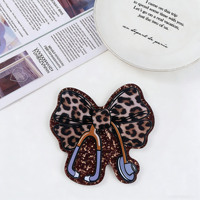 Badge porte-badge Kovict en acrylique en poudre de haute qualité à dos plat, avec languette de traction DIY pour étiquettes nominatives, couleur et design personnalisables