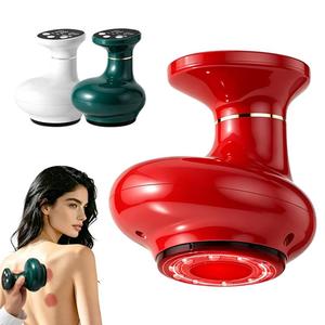 Compress Vibration Digital Display Scraping Massager Long Endurance <b>Cupping</b> Therapy Set Portable Vacuum Device - Product Image 4