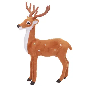 सिम्युलेटेड सिक्का हिरण मॉडल माँ गुड़िया एल्क क्रिसमस हिरण शादी सजावट प्रोप्स