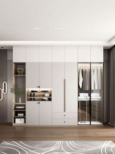 Armoire moderne avec porte en verre personnalisable pour la décoration intérieure - Product Image 5