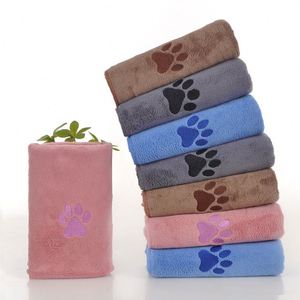 Wholesale <b>Dog</b> Towels for Drying <b>Dogs</b> Pet Towel 4 Colors Absorbent 100% Cotton 2 Sizes <b>Bath</b> Towels <b>Dog</b> Bathing Kit Custom - Product Image 2