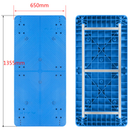 Chariot à cage à quatre roues Uni-Silent 400 kg, robuste, avec cadre de 1355x650 mm pour plateforme logistique, chariot à pousser PLA400Y-AM1