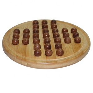 Juego de mesa clásico de madera de bambú, <span class=keywords><strong>solitario</strong></span> - Product Image 4