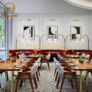 Ensemble de meubles de restaurant de luxe de haute qualité Mobiliario Para Restaurante Chaises pour <span class=keywords><strong>Cafe</strong></span> Party Pub <span class=keywords><strong>Paris</strong></span> Turquie Projets asiatiques - Product Image 3